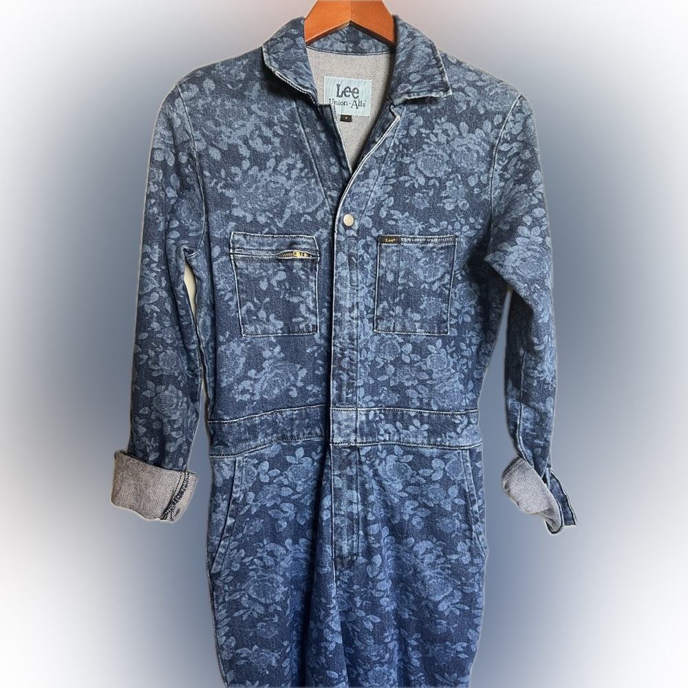 Lee Floral Indigo Denim Jumpsuit